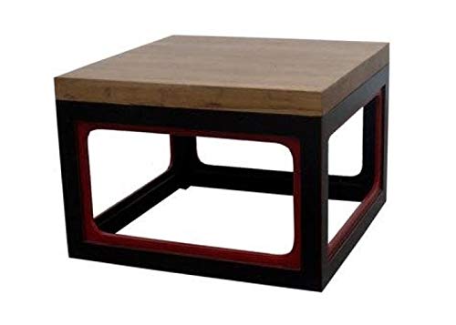 Fine Asianliving Kubieke Chinese Salontafel Massief Hout Bruin Zwart Rood