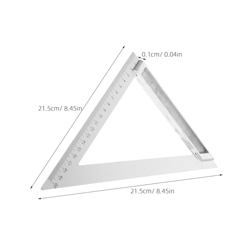 Regla Triangular de Aluminio 200mm Profesional miniatura 2