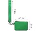 WSRYDJDL Mini Zip Around Wristlet Wallet for Women Detachable Dual Pouch Wristlet Portable Coin Pocket Keychain Small Purse (Green+Grey)