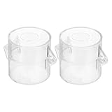 Healeved Not aus Schalter Schutzabdeckung aus Robustem Kunststoff 55x55mm Transparent mit 22mm Öffnung Universeller Schalter Schutz für Industrie