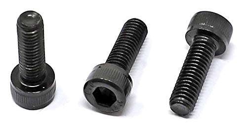 Image of iexcell 50 Pcs M5 x 16mm Thread Pitch 0.8 mm Alloy Steel 12.9 Grade Hex Socket Head Cap Screws Bolts Kit, Black Oxide Finish