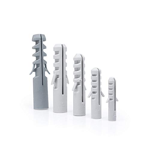 T.K.Excellent Plastic Drywall Ribbed Anchors Solid Materials Drywall Anchor Assortment Kit,405 Pcs - Thumbnail 5