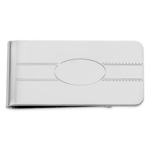 Engraveable Oval Money Clip for Men