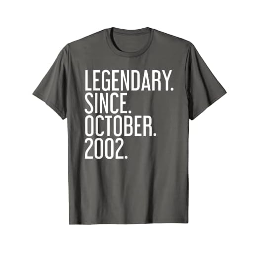 LEGENDARIO. DESDE OCTUBRE 2002. 17 Años 17 Cumpleaños Camiseta