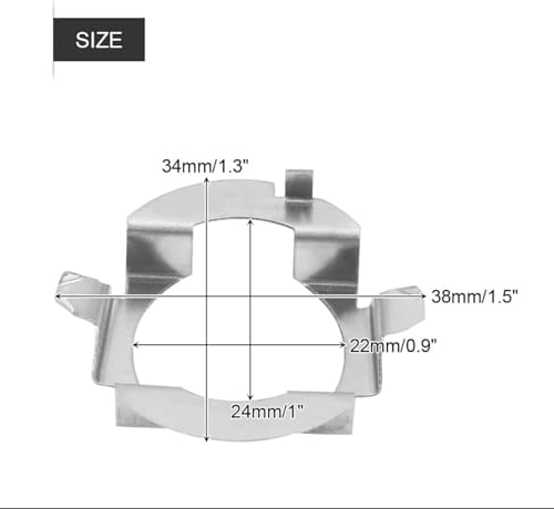 Image of MATMAX H7 LED HID Car Headlight Bulb Base Holder Adapter Socket for Volkswagen Skoda Mercedes-Benz BMW Audi Auto Headlamp Mount Stand (1Pair)