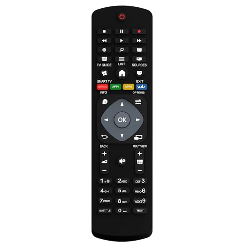 Riry Mando a distancia universal Philips para televisores inteligentes Philips ambilight LCD LED 3D HD