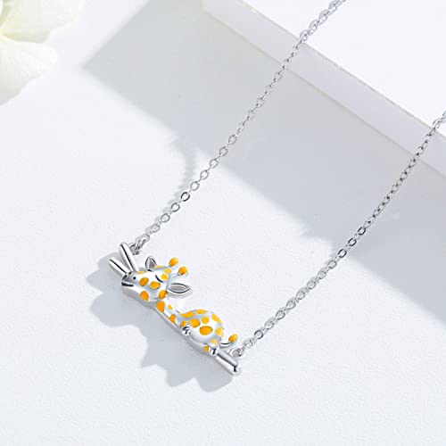 925 Sterling Silver Celtic Knot Giraffe Head Pendant Necklace Giraffe Gifts for Women Girlfriend Birthday3