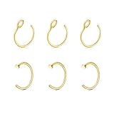 Léger et confortable : le poids du faux piercing de nez est de seulement 0,1 g, ce qui est si léger que vous oublierez presque de le porter. La surface en métal lisse et polie est confortable à porter et empêche les dommages et les irritations du piercing, de sorte que vous pouvez danser toute la nuit sans stress.