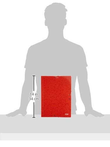 Cardboard Folder with Flaps Red Pack of 14 - Image 3
