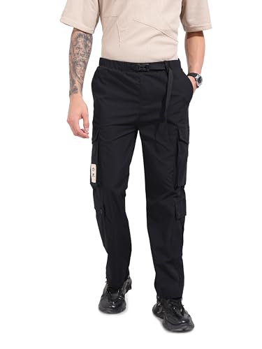 Image of The Indian Garage Co Men Relaxed Fit Mid-Rise Cargos