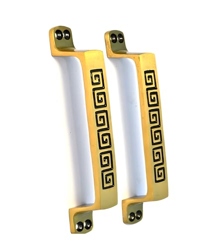 Image of Door Handle Cool Door Handles for Main Door Aluminum (7 Inch), Antique- Finish Door Handles for Home and Office for Wooden & Glass Door Handle, Pull Door Handle (Pack of 1 Pair, S Line)