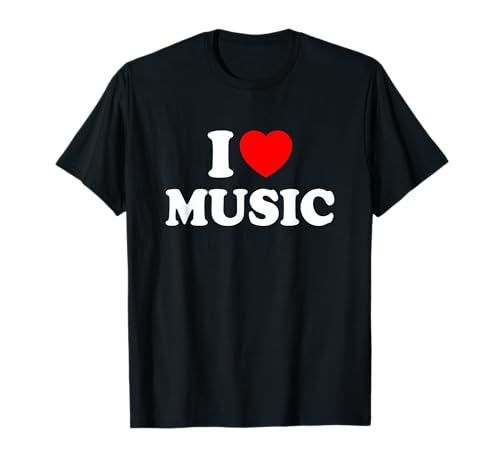 Heart I Love Music T-Shirt