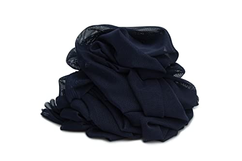 Tul, malla elástica dúctil de dos lados, 50 x 150 cm (Azul marino)