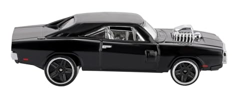 Image of 1:64 Scale Black Die-Cast Muscle Car Toy - Premium Collectible Vehicle Model with Pull Back Action for Kids & Adults