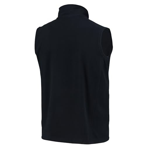 Image of dunbrooke Men's Black Minnesota Vikings Houston Fleece Full-Zip Vest