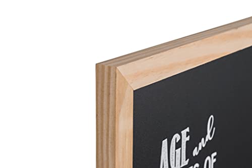 Bi-Office - Vino Combo Quote Chalkboard, 400 x 600 mm, Pine Frame, black - Image 3