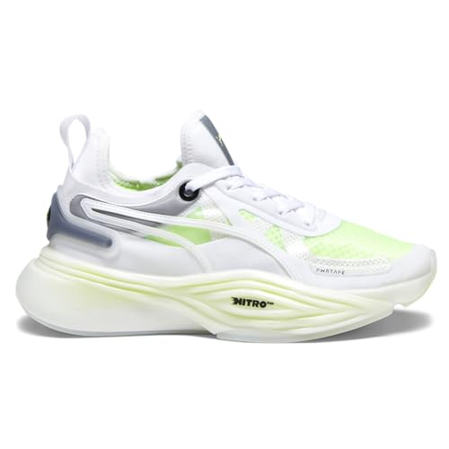 PUMA Womens Pwr Nitro Squared Training Sneakers Shoes - Green, White - Size 8 M