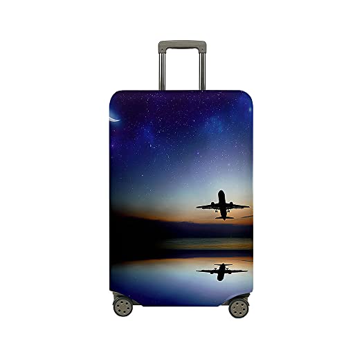 Stampa di Aeroplano Copri Valigia Grande Coprivaligia 18-32 Pollici Elastico Coperture per Valigie Antipolvere Lavabile per Viaggi Business stellato S 18-20 pollici