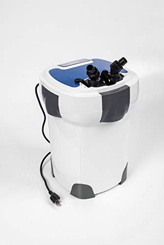 SunSun HW-3000 UV 9W 5-Stage External Canister Filter 793gph, White