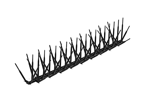 Bird B Gone - Black Plastic Anti Bird Spikes (10')