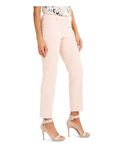 Calvin Klein Women's Petite Straight-Leg Dress Pants Pink Size 6P3