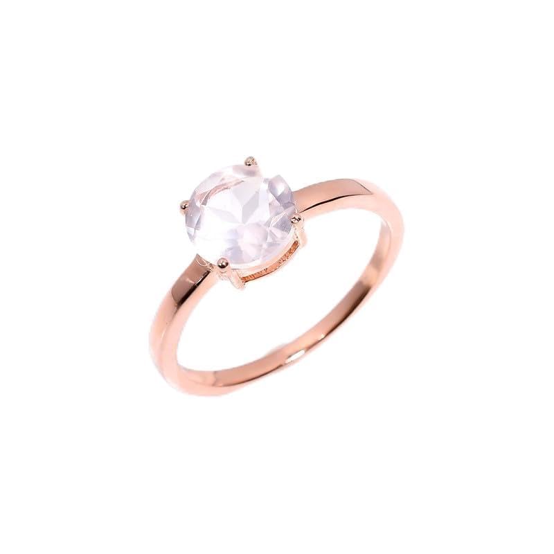 Bague solitaire quartz rose en argent 925 : fini les bijoux ternes qui irritent la peau