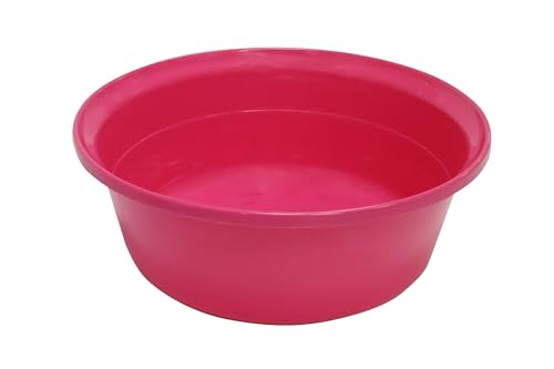 Image of Brand - BPA Free Plastic Multipurpose Basin 10-inch, Plastic Wash Bowl, Capacity : 3000ml, Pack of 2, Size : D255 xH100mm, E-610