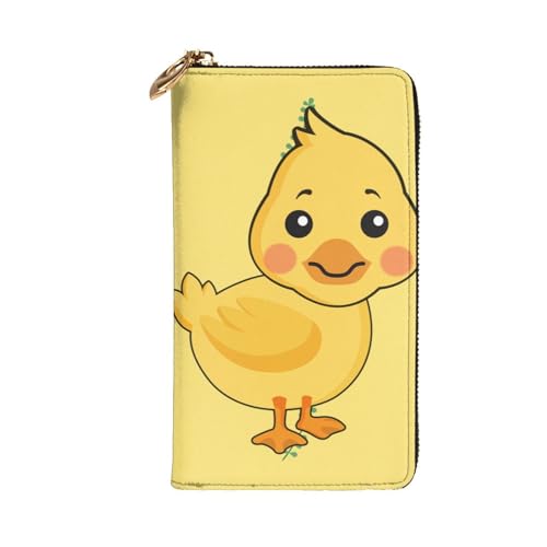 Leather Wallet - Stylish and Durable Wallet for Women with Multiple Compartments and Zipper Design cartoon duck Picture2