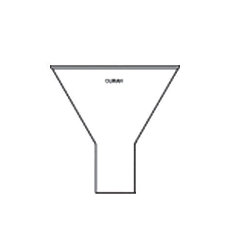 DURAN 21 354 46 Pulvertrichter mit kurzem, weitem Stiel, 94mm, 10 Stück