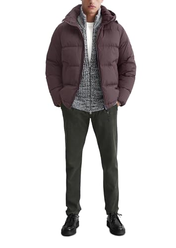 Marc O'Polo Herren Daunenjacke mit Kragen gefüttert, Lila (Purple Depths), M – Ansicht 5