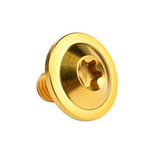 Image of Titanium Bolt Torx Head M6x10 15 20mm Screw for Bicycle Motorcycle Car Modification Pack of 6 (Gold, M6x10mm)