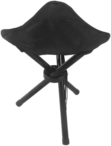 Travel Folding Camping Stool, Outdoor Tripod Seat, Folding Campin...