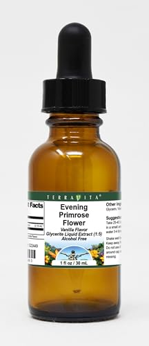 Evening Primrose Flower Glycerite Liquid Extract (1:5) - Vanilla Flavored (1 oz, ZIN: 522449)