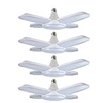(4 Pack) LED Garage Lights, 60W Trilights Ceiling,...
