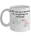 Funny coffee tea mug for New Parents, Pregnancy announcement, Baby shower, gender reveal - Gift to Husband, Boyfriend or Fiancé– Life as you know it