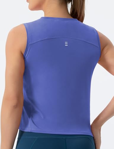 Image of THE GYM PEOPLE Women's Workout Tops in Ice Silk Quick Dry Sleeveless