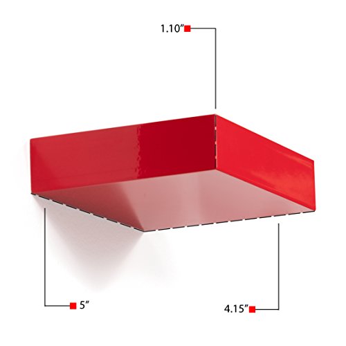 brightmaison Modern Kids Room Décor Display Showcase Nursery Wall Mount Floating Glossy Ledge Shelf (Set of 4 - Multi)