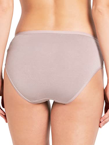 Image of Jockey 1807 Women's High Coverage Micro Modal Elastane Stretch Mid Waist Hipster with Ultrasoft Exposed Waistband