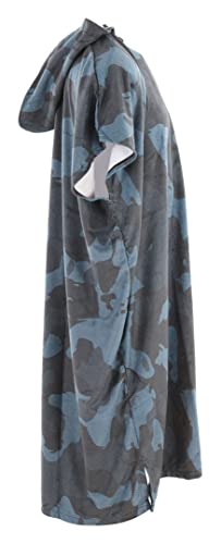 Rip Curl Mix Up Print Change Changing Robe Hooded Towel - Slate Blue - Unisex - 300g cotton terry - Front Pocket - One size4