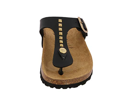 Mules femme Lico Bioline Goldstar chaussures été à boucles réglables
