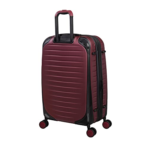 It Luggage Lineal 32" Hardside Checked 8 Wheel Expandable Spinner, Red #TOP2