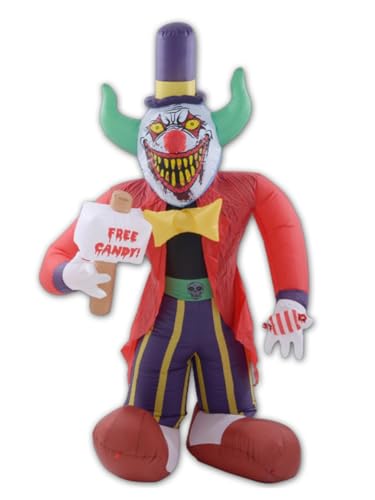 Morbid Enterprises Free Candy Clown Inflatable Decoration