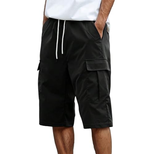 Pantalon jogging homme chantier en coton avec 6 poches de rangement fonctionnelles