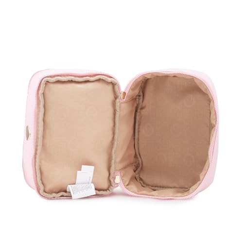 Image of Caprese Keats Large Vanity Case | Stylish & Spacious Travel Vanity Bag for Women with Secure Zip Closure | Ideal for Casual Outings or Special Events (Pink)