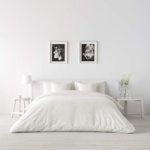 NATURALS Funda nórdica de Lino Blanco Cama 150 cm