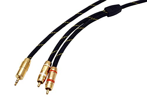 Cable 3,5mm a RCA ROLINE GOLD para conectar el ordenador al amplificador del salón 3