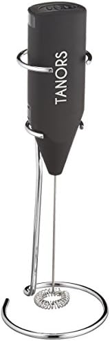 Webat TEMF Electric Milk Frother/Cappuccino Coffee Foam Maker with Stand, normal, Black