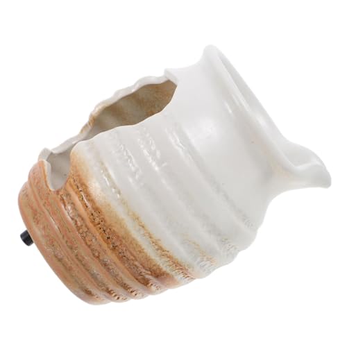 Homoyoyo Fontaine Céramique pour Jardin Extérieur Pot Décoratif à Circulation Eau Apaisante Vasque Hydroponique Zen pour Bassin et Aquarium Accessoire de Fontaine Décorative