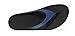 OOFOS Women's Oolala Thong Flip-Flop, Black/Blue Jay, 8 M US