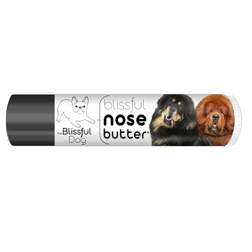 Image of The Blissful Dog Tibetan Mastiff Nose Butter for Dry, Cracked Skin, Lick-Safe Dog Nose Balm with Moisturizing Shea Butter, Almond, Olive, and Essential Oils, Pet Supplies, Uncented, 0.15 oz.
